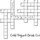 Cold Yogurt Drink Crossword